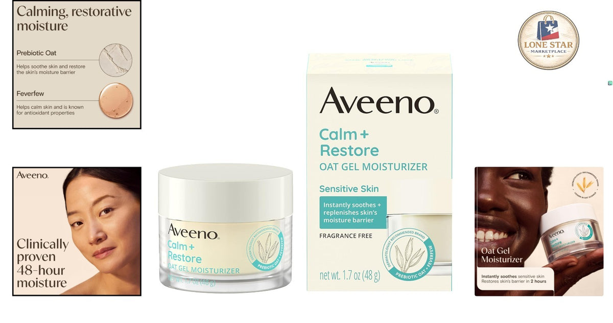 Aveeno Calm + Restore Oat Gel: 24-Hour Hydration & Soothing Relief -