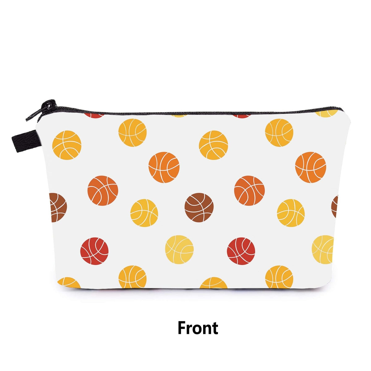 Basketball Makeup Bag Travel Cosmetic Organizer for Women and Girls