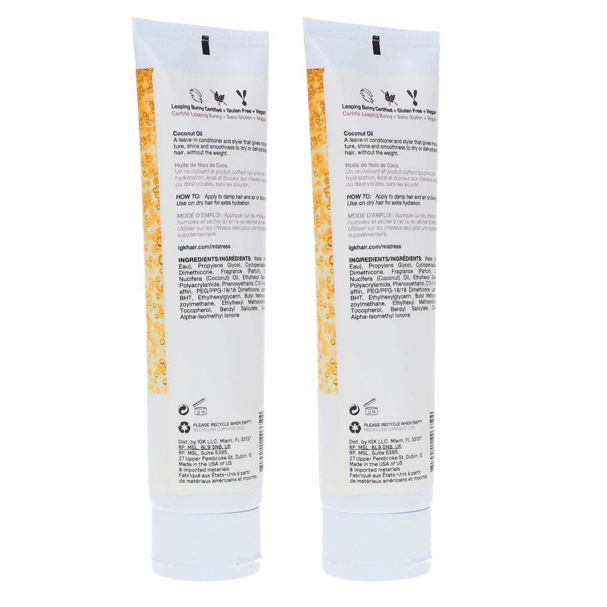 Hydrating Hair Balm for Frizz Control - 2 Pack, 5 oz Each