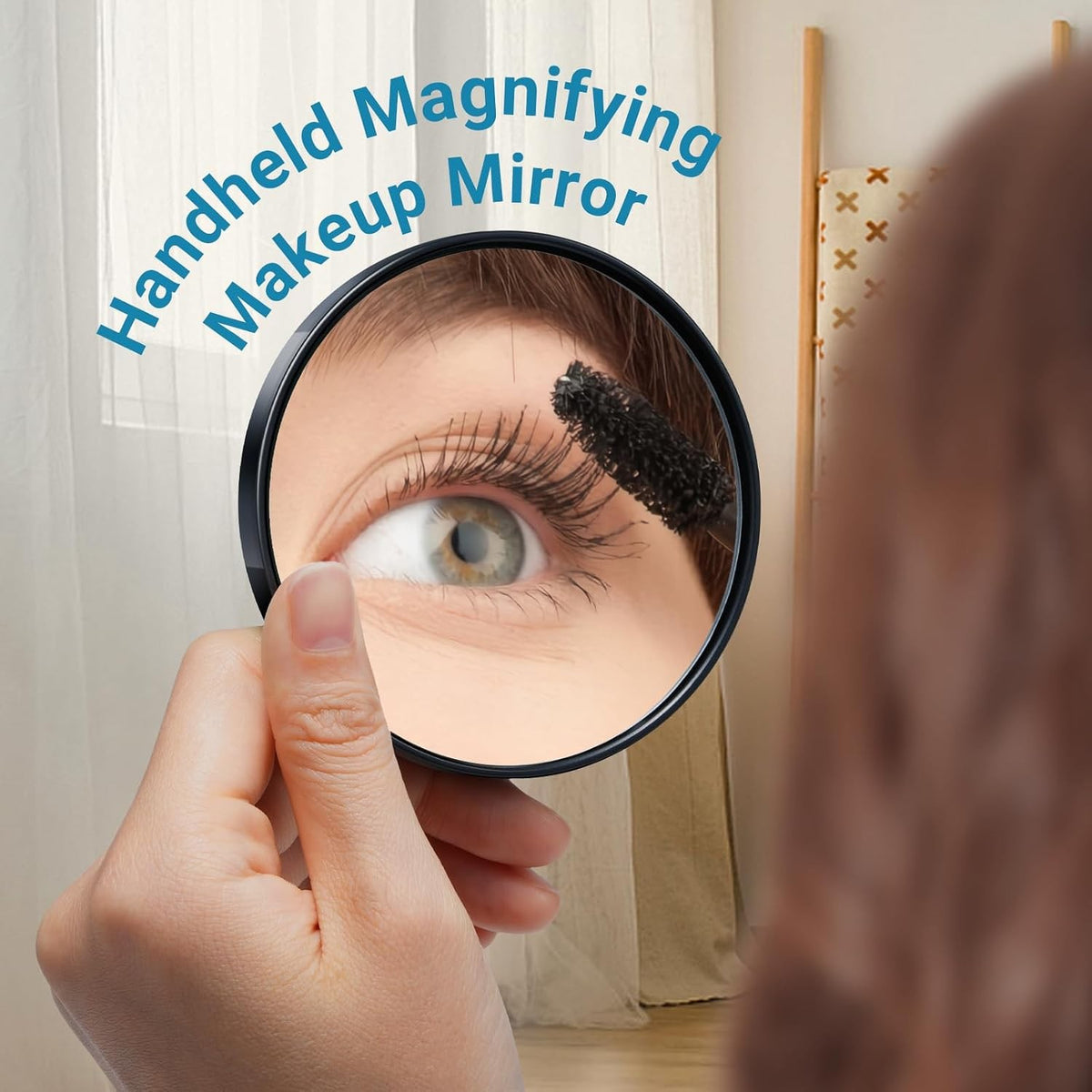 20X Magnifying Travel Mirror with Suction Cups - Small Vanity Mirror for Makeup & Grooming