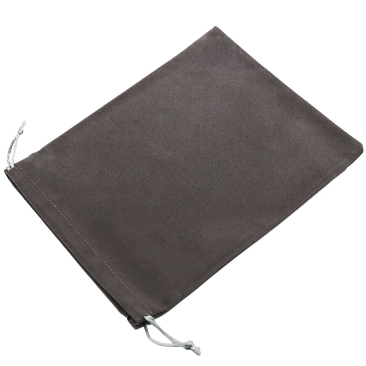 Large Velvet Drawstring Pouches 8x10 Inch Bulk Storage Bags Dark Grey