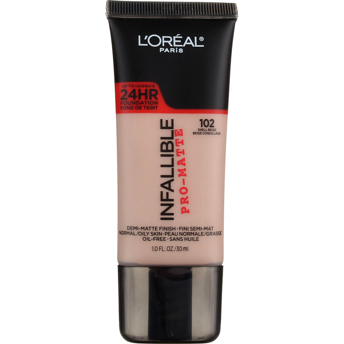 Infallible Pro-Matte Foundation Shell Beige 102 - 1 fl oz (2 Pack)