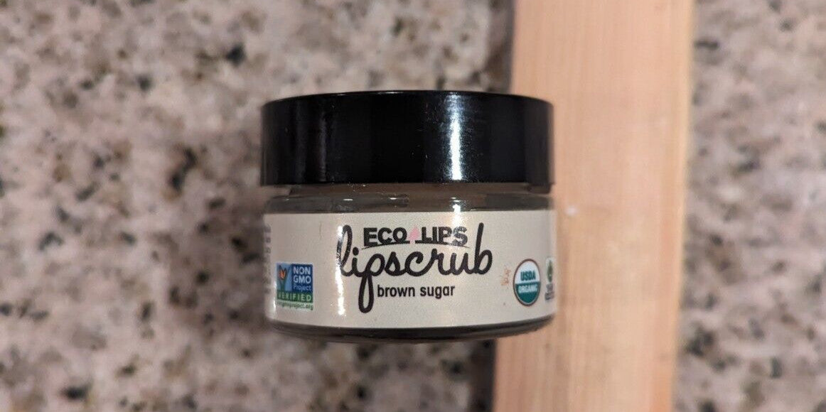 Lip Scrub Brown Sugar 0.5 oz Natural Lip Exfoliant Balm