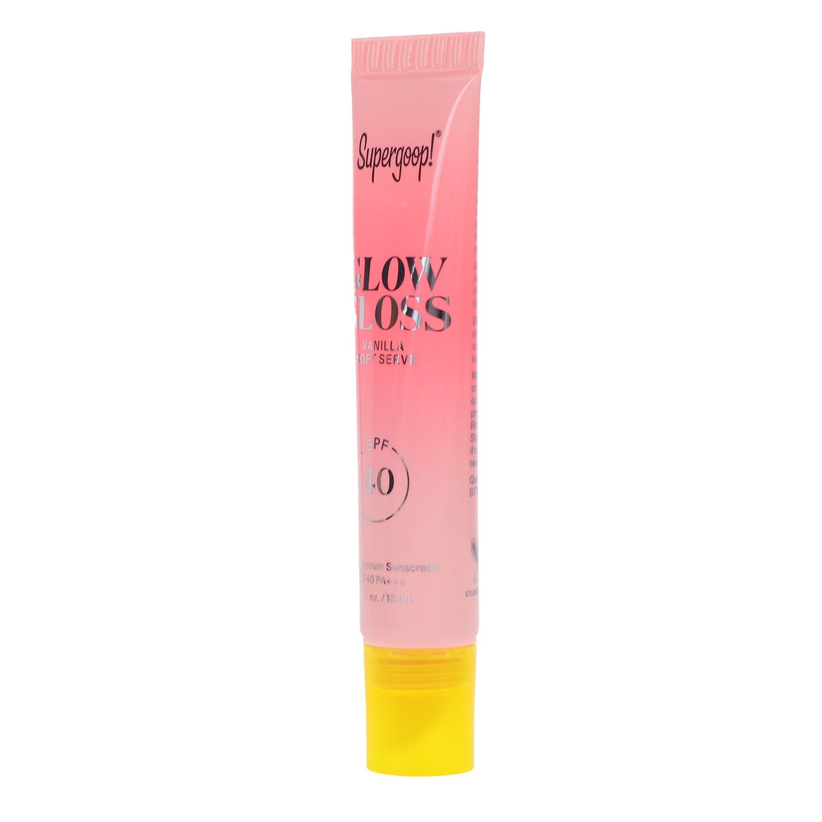 Lip Gloss with SPF 40 - Hydrating Shine and Sun Protection, Vanilla Soft Serve