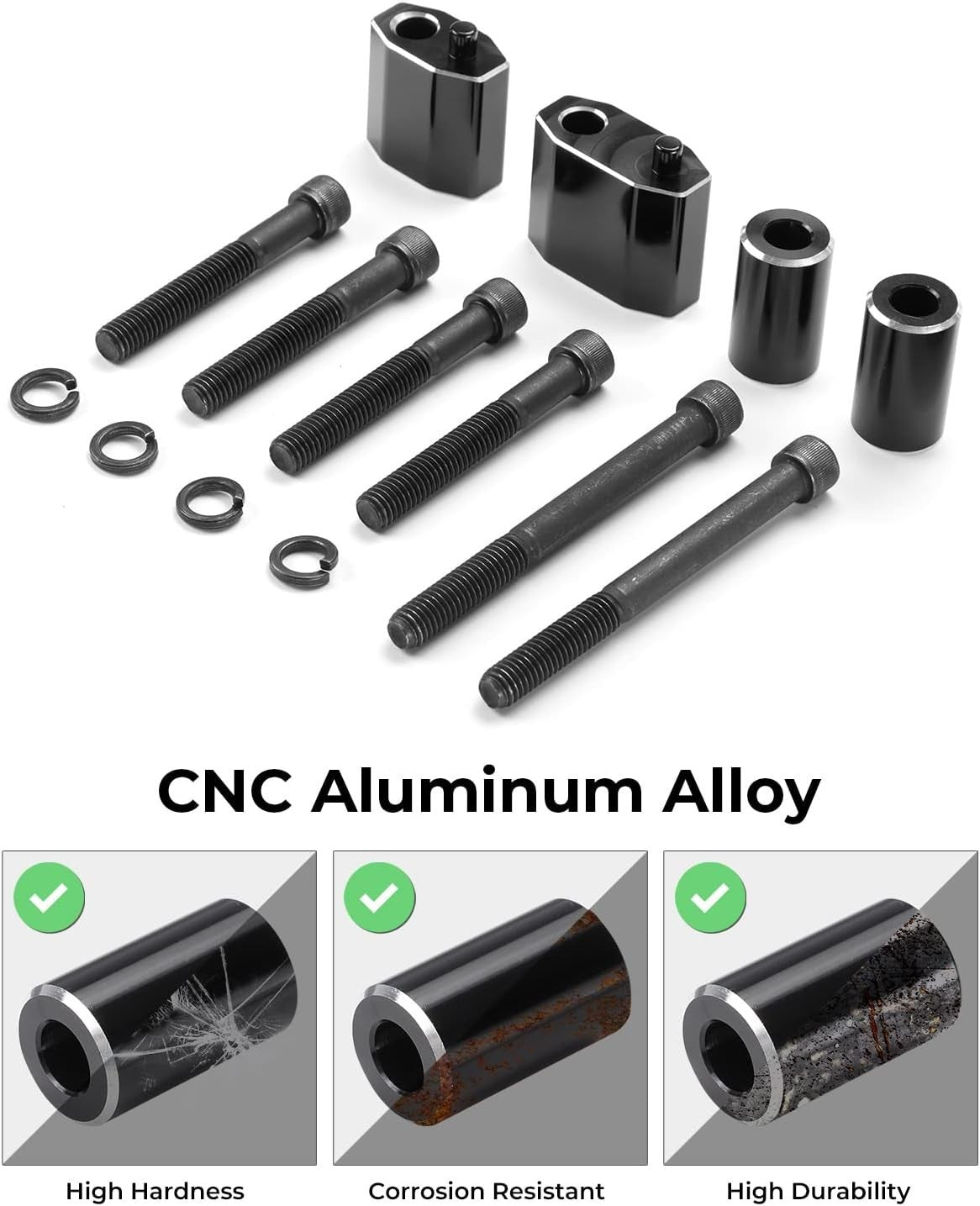 1.5 Inch CNC Aluminum Floorboard Extensions for 2009-2025 Touring Motorcycles
