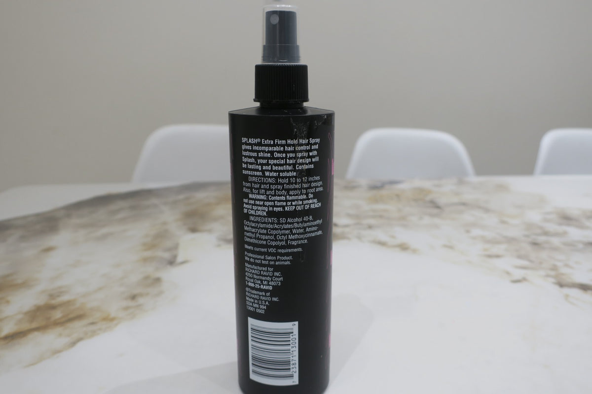 Focus 21 Splash Finishing Spray - Extra Firm Hold & Shine, 12 Fl Oz