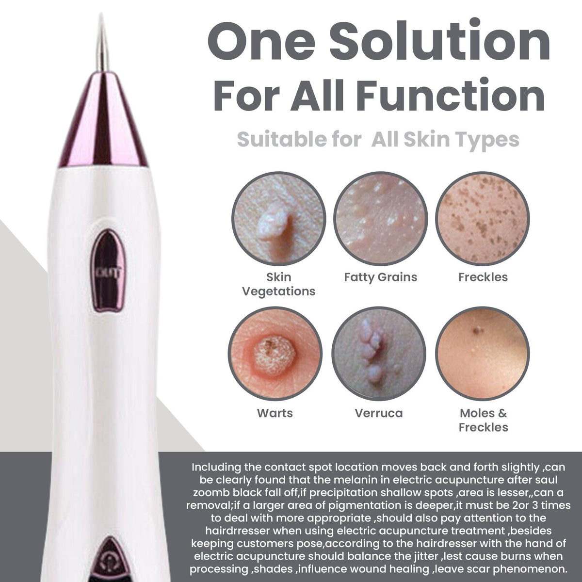 Laser Plasma Pen for Skin Tag Mole Wart Removal Anti-Aging Dark Spot Therapy