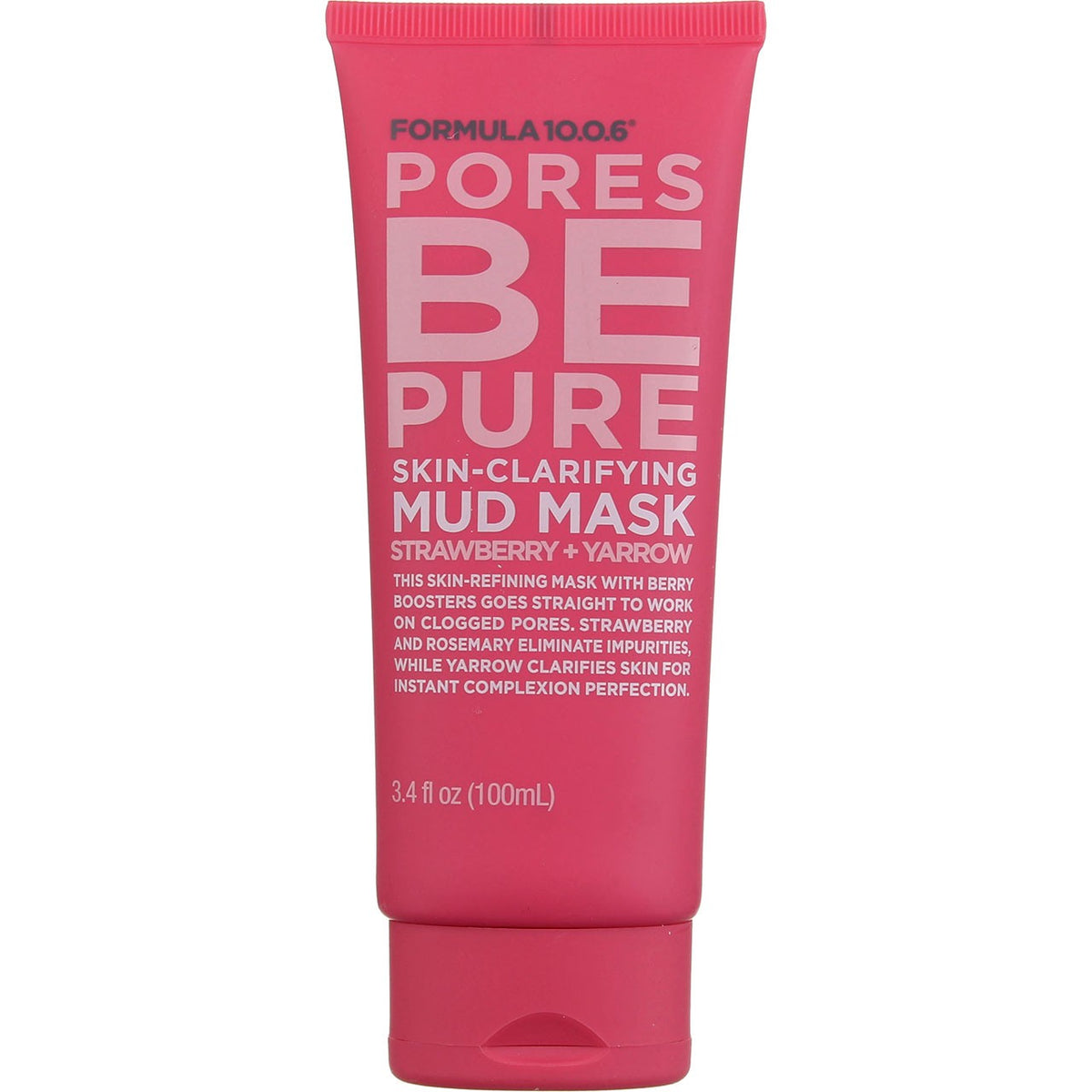 Skin Clarifying Mud Mask with Strawberry & Yarrow for Oily Skin - 3 oz