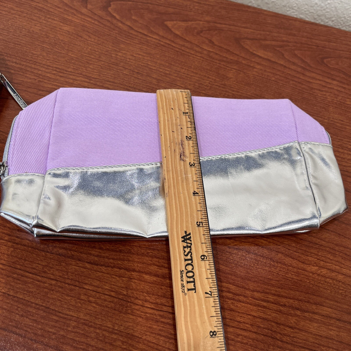 Set of 3 Makeup Bags - Purple Silver Gold Cosmetic & Toiletry Bags