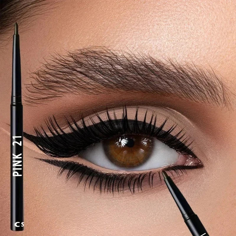 Waterproof Black Eyeliner Pencils Set - Smudge Proof Long Lasting 10 Pack