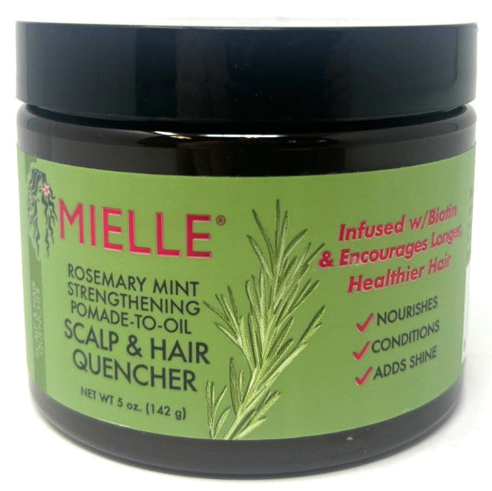 Hair Pomade to Oil with Rosemary Mint - 5 oz Scalp & Hair Quencher
