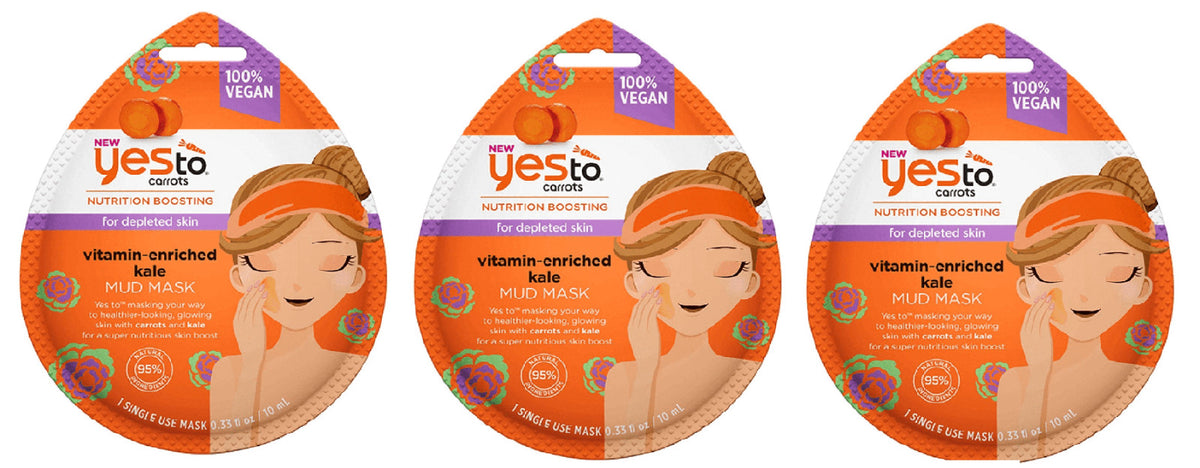 Kale Paper Face Mask, Vitamin-Enriched - 3 Pack