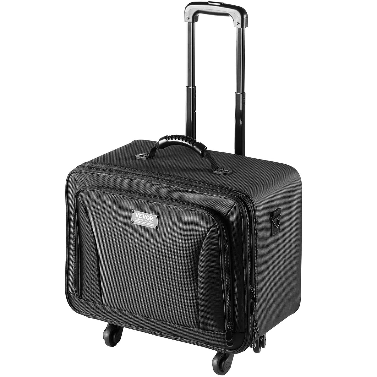 Large Capacity Rolling Makeup Train Case with Wheels & Handle
