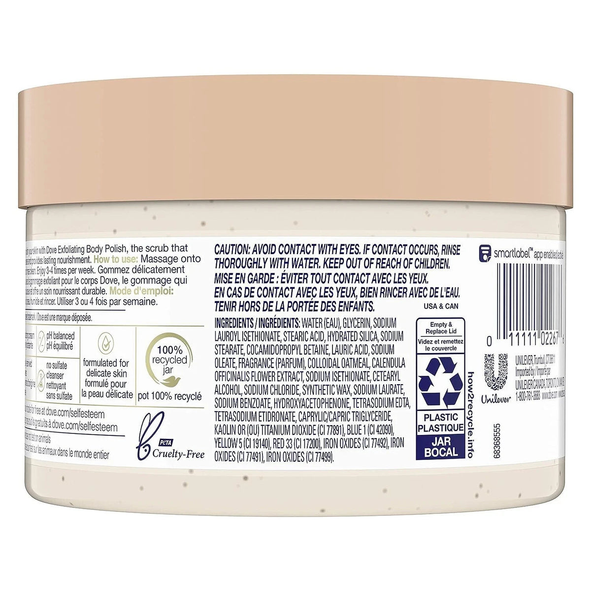 Dove Exfoliating Body Polish w/ Colloidal Oatmeal & Calendula Oil