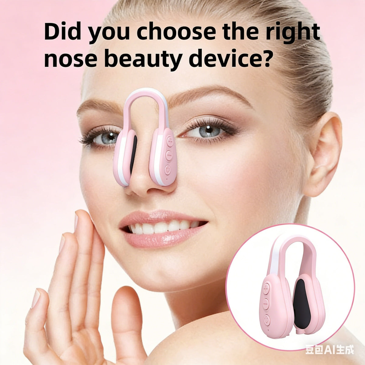 Electric EMS Nose Shaper Clip - Non-Invasive Daily Nose Care Device