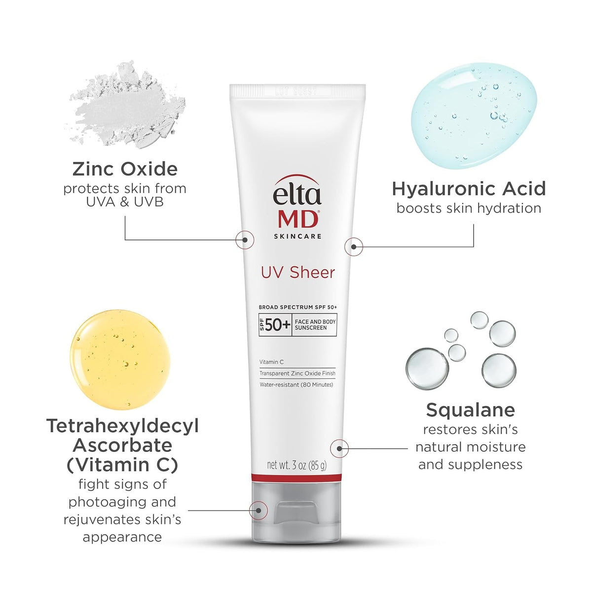 UV Sheer Broad Spectrum SPF50+ Sunscreen 85ml