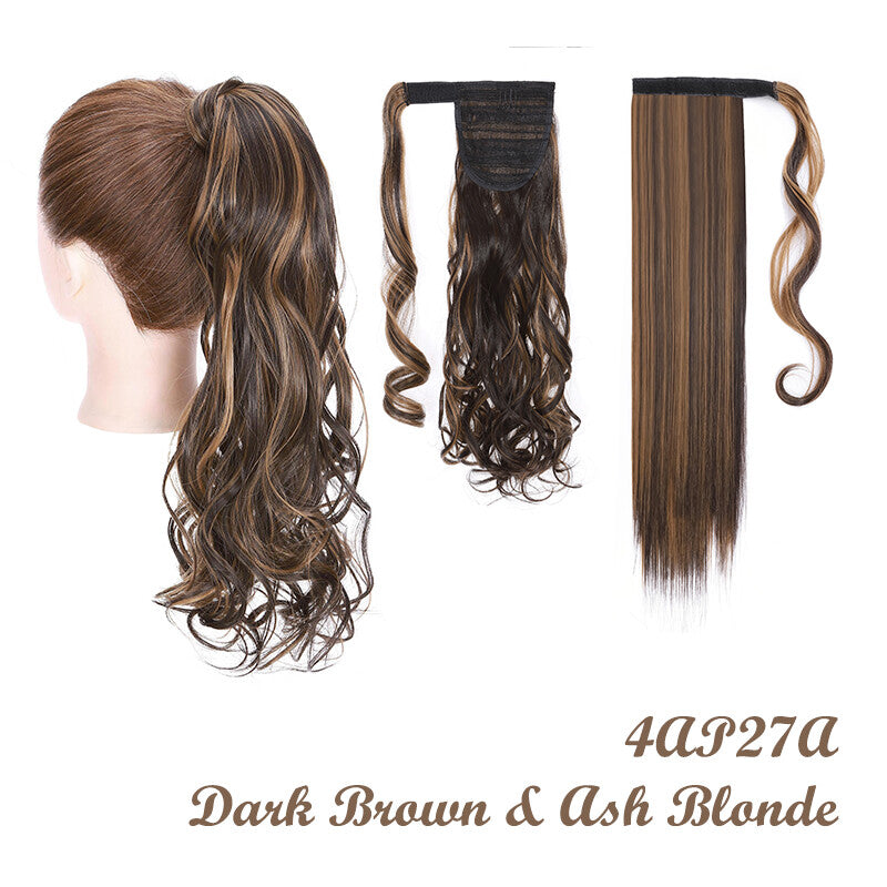 Ponytail Wrap Around Hair Extensions - Clip-In & Thick Styling
