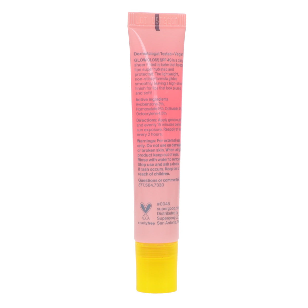 Lip Gloss with SPF 40 - Hydrating Shine and Sun Protection, Vanilla Soft Serve