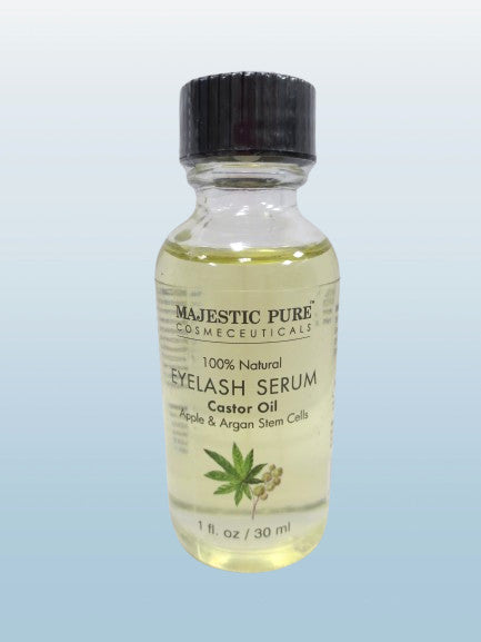 Natural Eyelash Serum with Castor Oil - 1 oz, Pack of 2