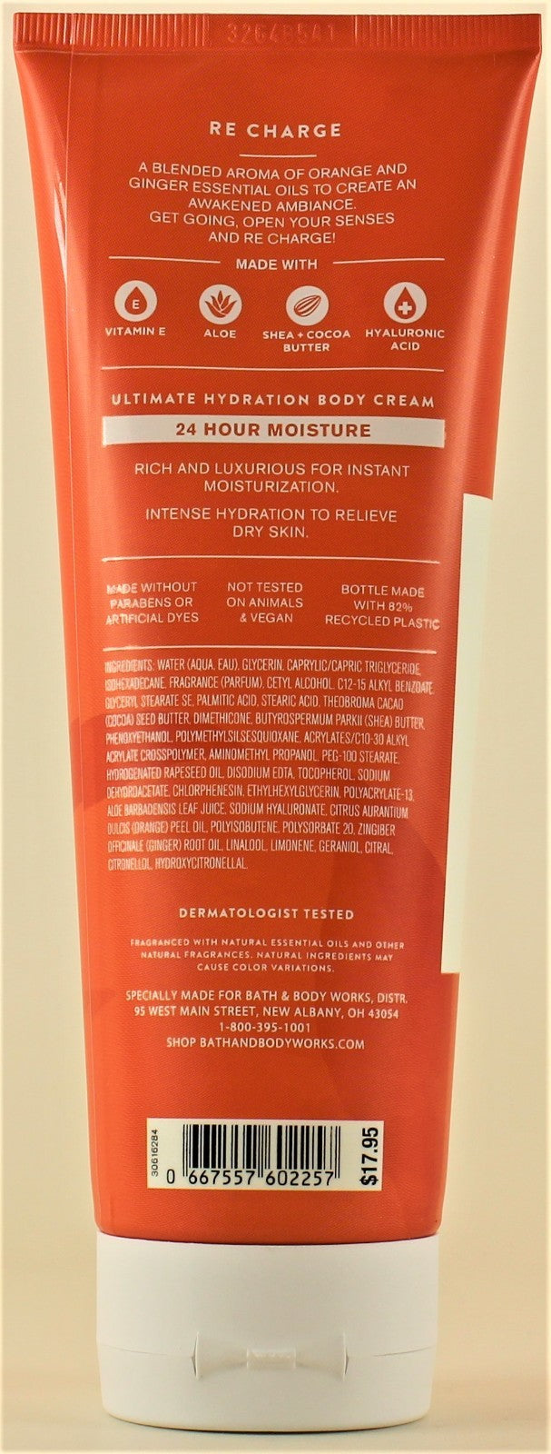 Orange & Ginger Body Cream Lotion 8oz - Pack of 4