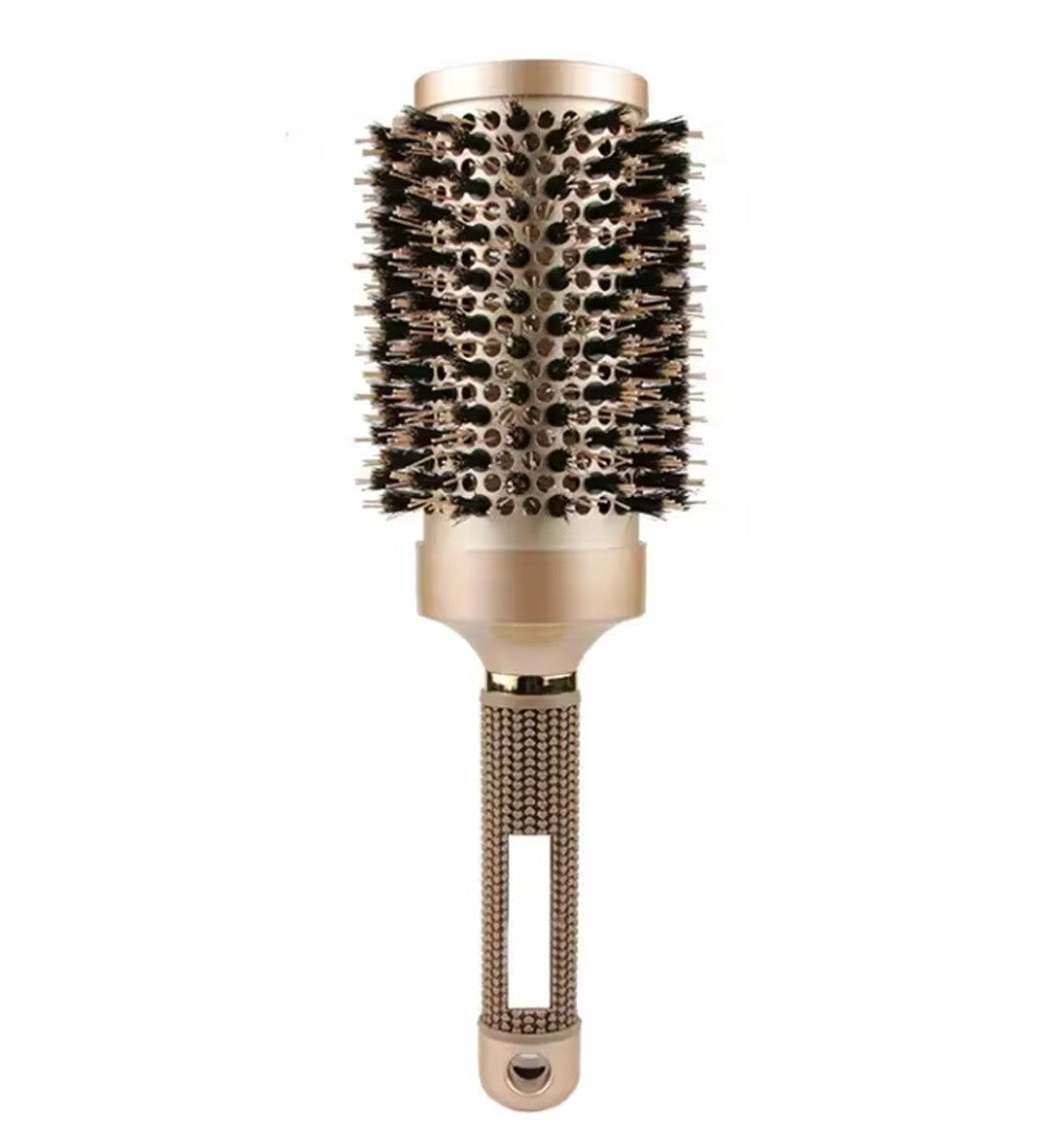 Thermal Ceramic Round Hair Brush with Ionic Boar Bristles for Blowouts