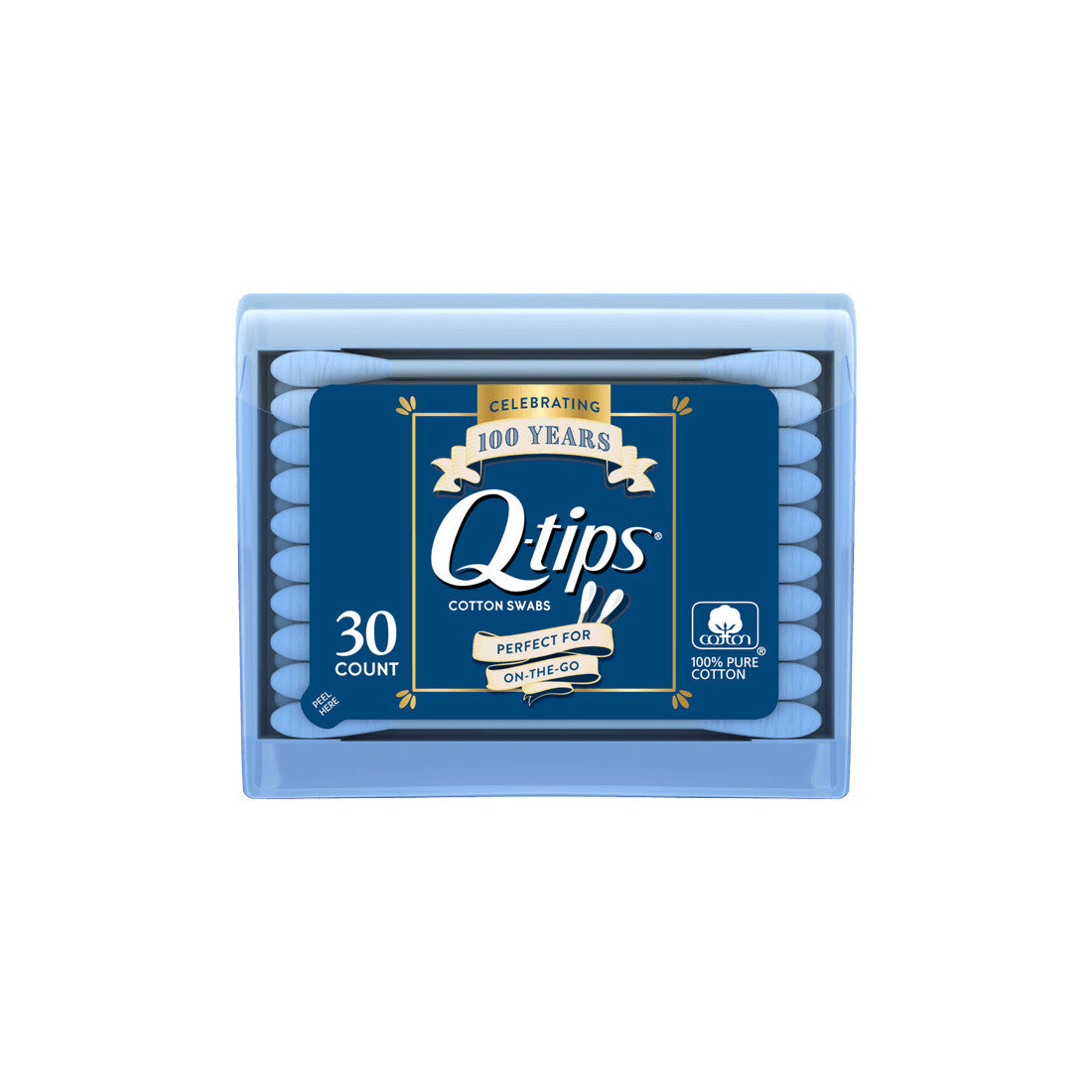 Travel Cotton Swabs Pack - 30 Count Purse Size for Beauty & Personal Care