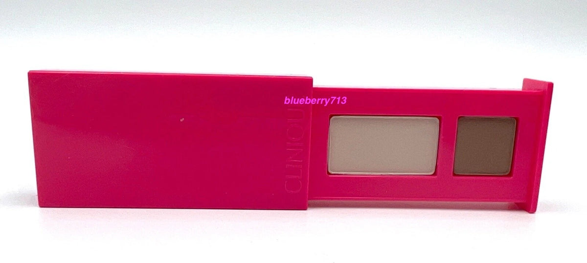Clinique All About Shadow Duo 04 Ivory Bisque & Bronze Satin - 1.7g Eye Makeup Palette