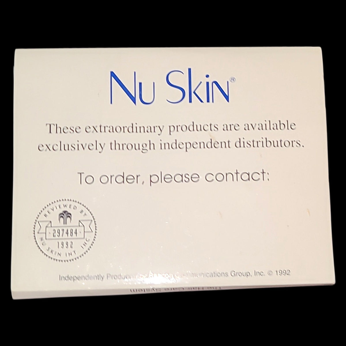 Vintage 1992 Nu Skin Hair Care Sample Kit NOS Rare Shampoo