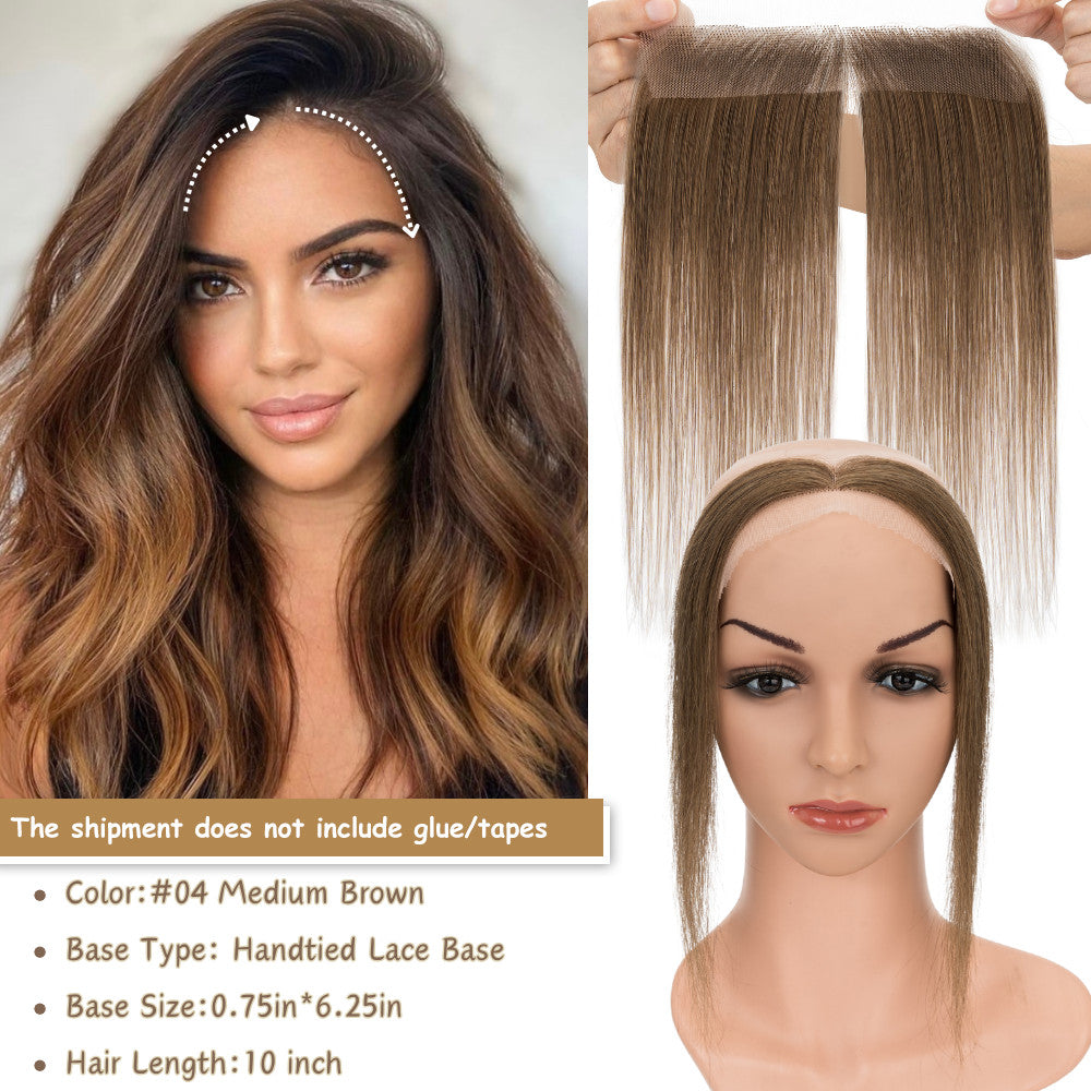 Full Lace Receding Hairline Cover-Up Human Hair Patch for Women