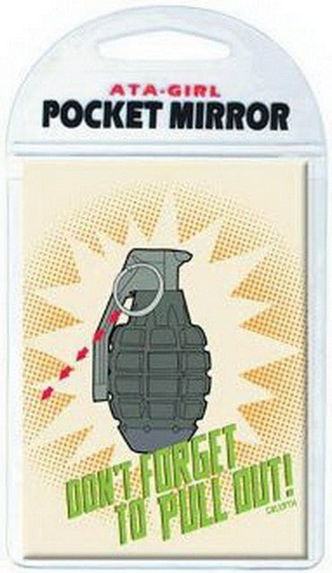 Pocket Mirror - David & Goliath Dont Forget Design, 3.5 x 2.5 Inches