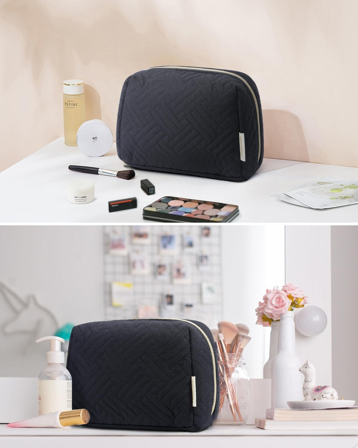 Small Travel Makeup Bag Waterproof Cosmetic Organizer Pouch
