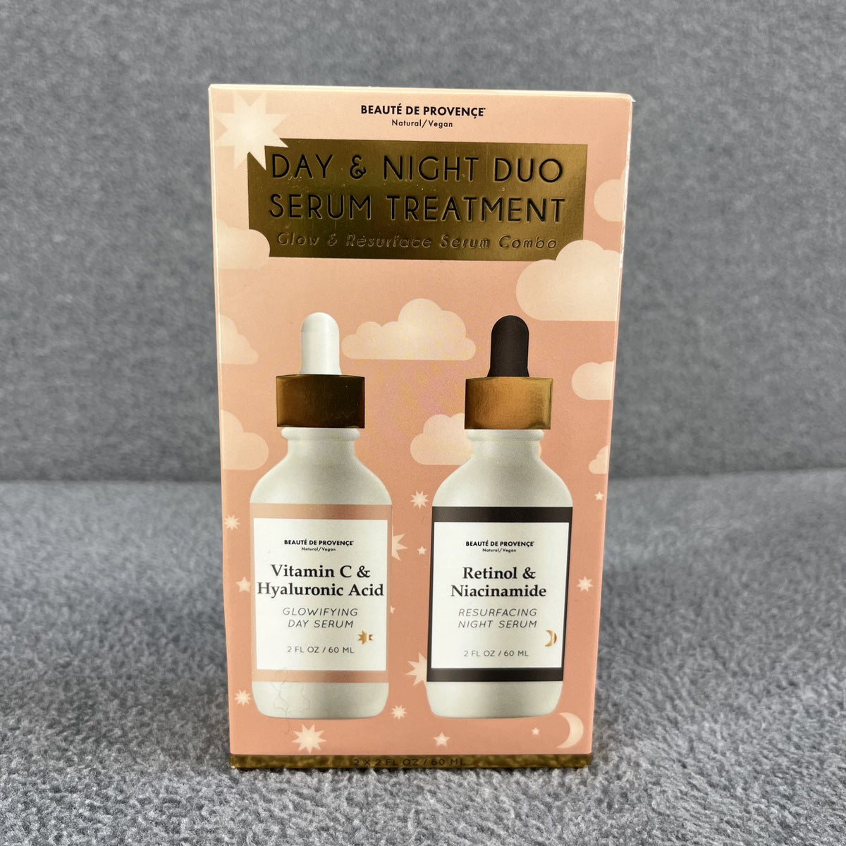 Provence Beauty Day & Night Face Serum Duo - Natural Vegan 2 oz Each