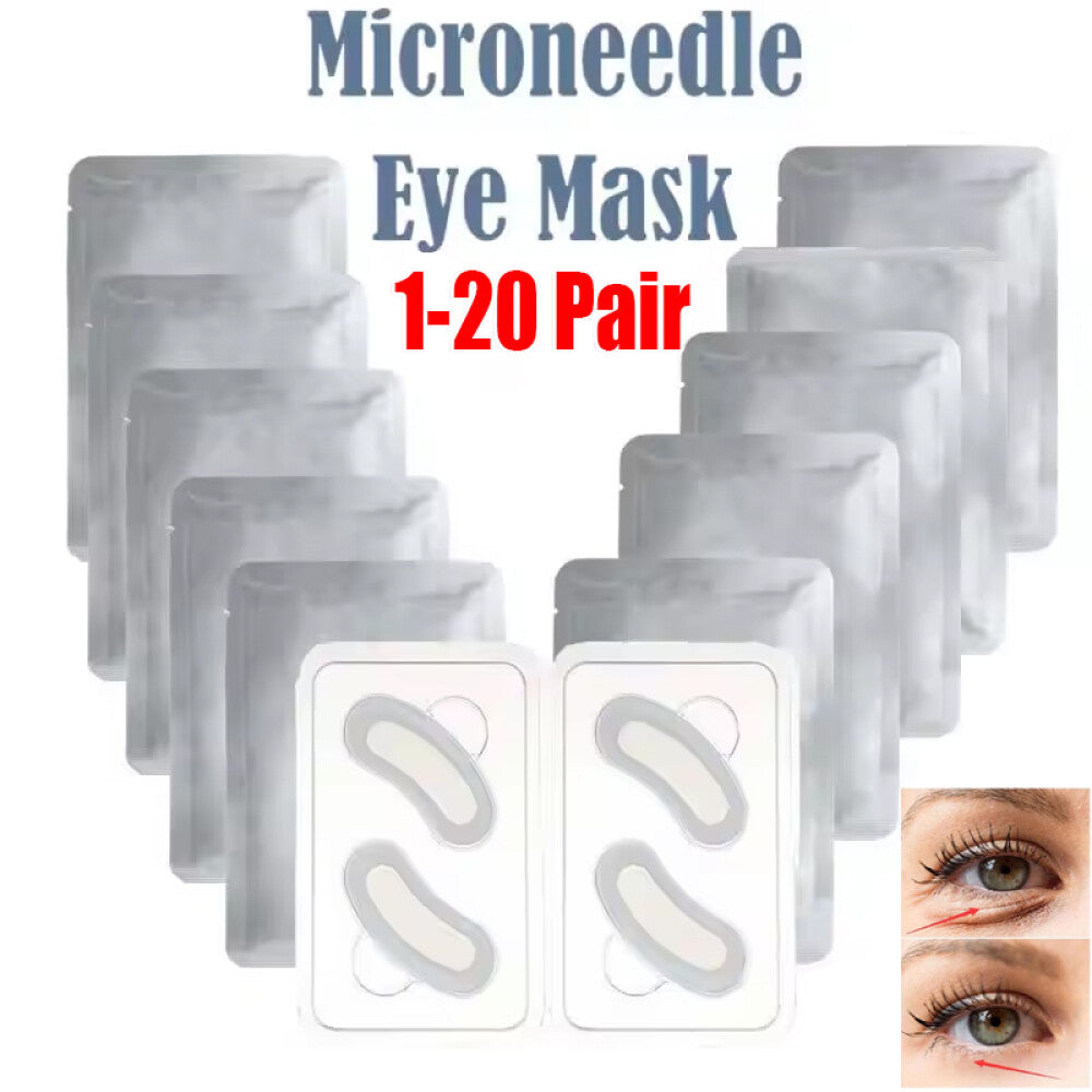 Hyaluronic Acid Microneedle Eye Patches Anti-Aging Dark Circles Fine Lines Moisturizer