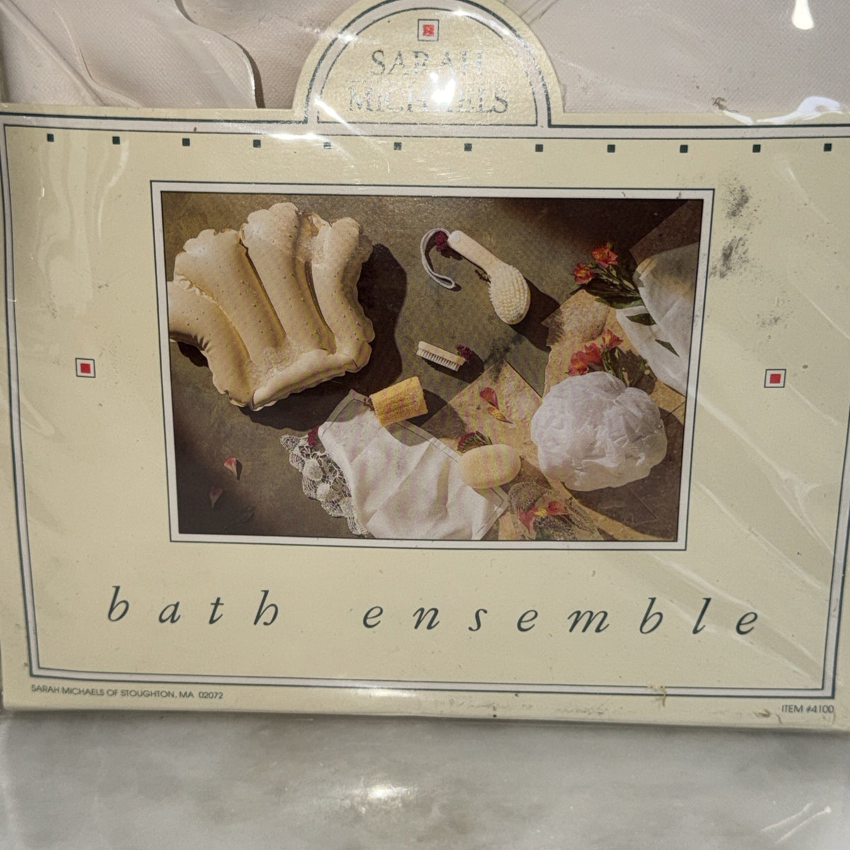 7-Piece Bath Ensemble with Clear Travel Bag - Sarah Michaels