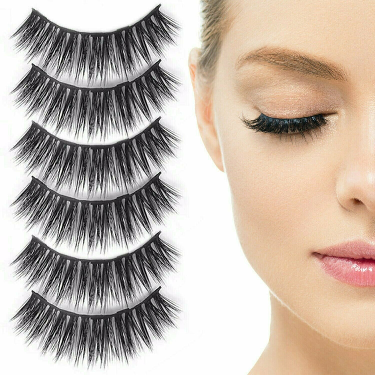 Magnetic Eyelash and Eyeliner Kit - 3 Pairs, Long Lasting, Easy to Use
