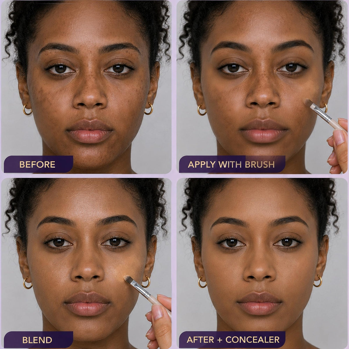 Dark Color Correcting Concealer Palette Waterproof Full Coverage Face Makeup