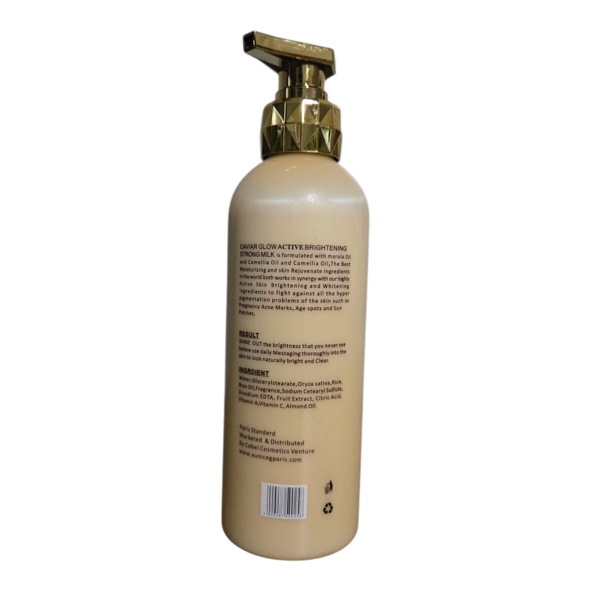 Caviar Glow Royal CGG Body Milk - 500ML Hydrating Moisturizer for Skin