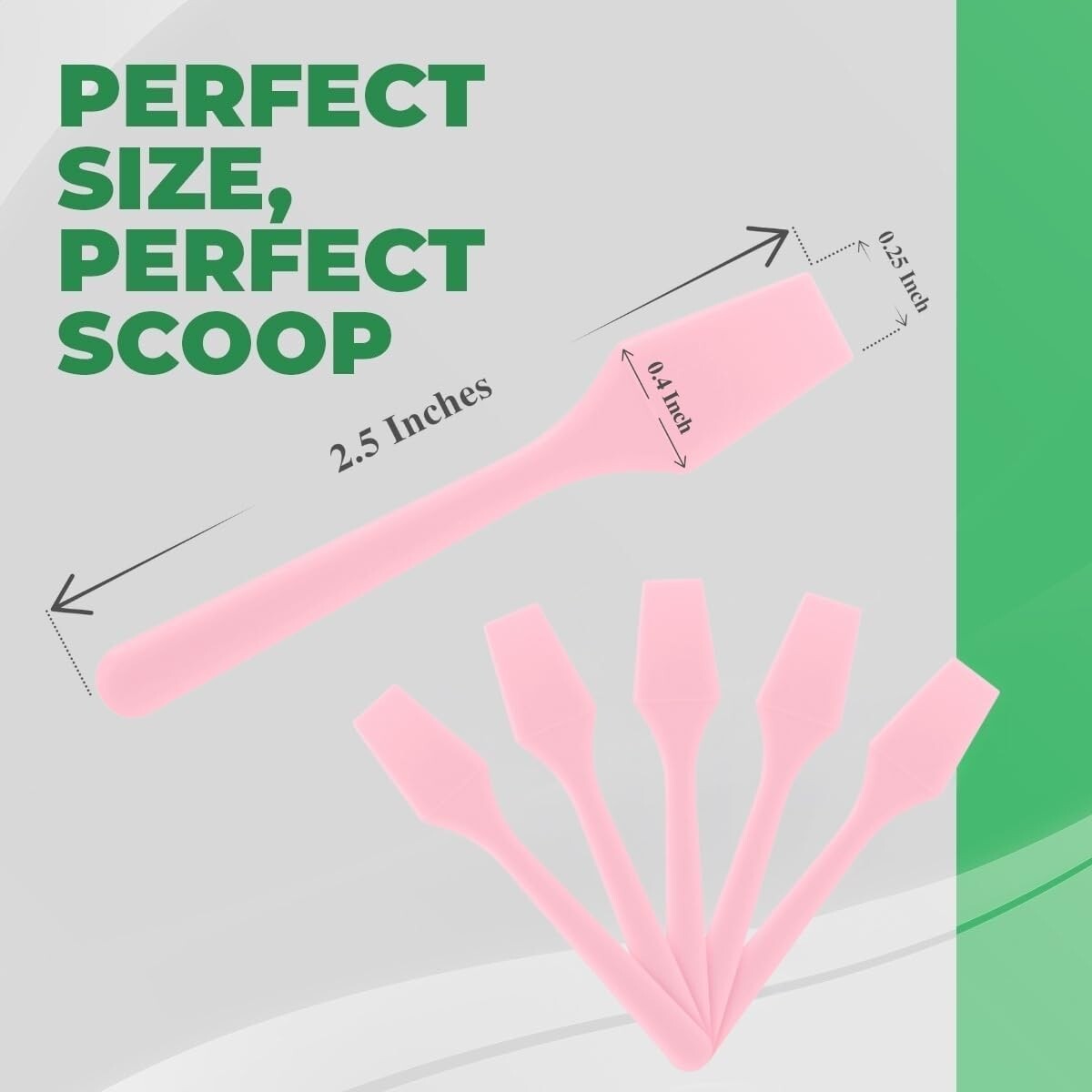 Plastic Cosmetic Spatulas 2.5 Inch Pink Pack of 500 - Makeup & Skincare Tools