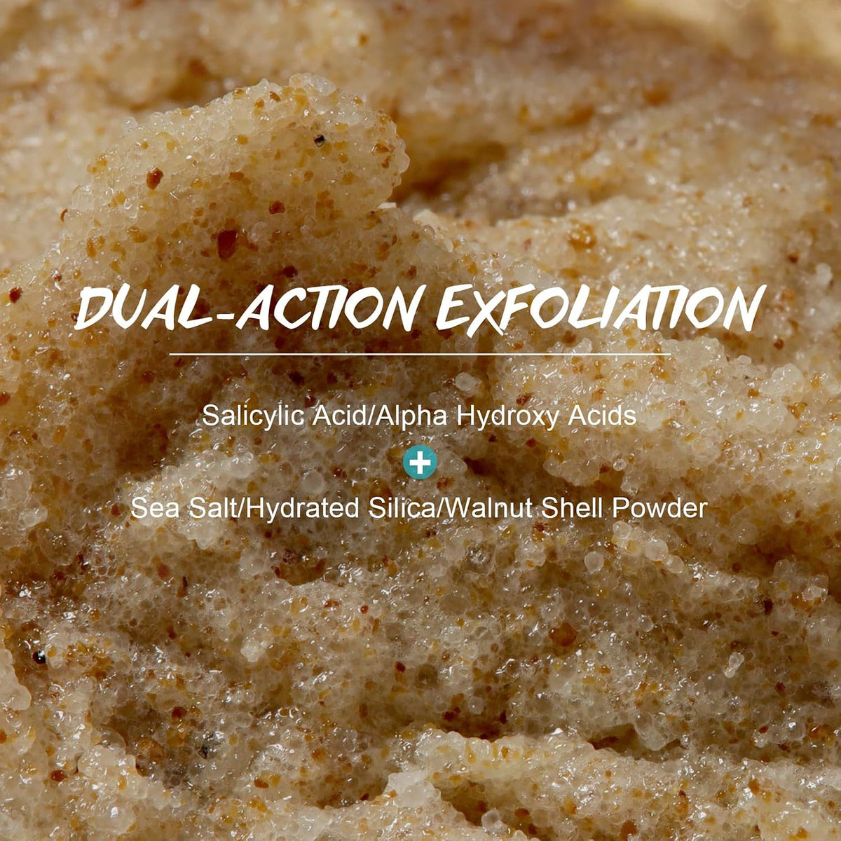 Men's Body Scrub with Tea Tree Oil - Exfoliating Wash for Back & Shoulders