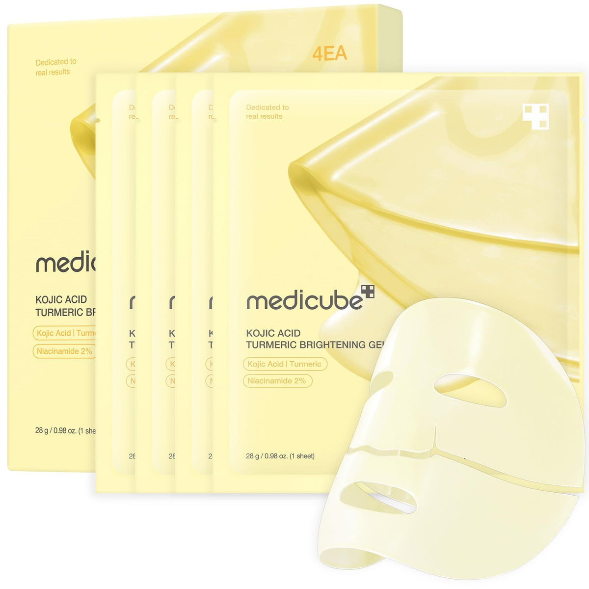 Jelly Gel Mask with Kojic Acid & Niacinamide - 4 Pack