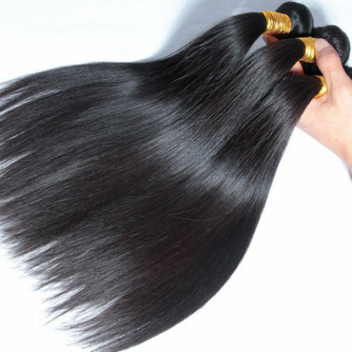 Silky Straight Natural Black Human Hair Weave Bundles - Multiple Lengths