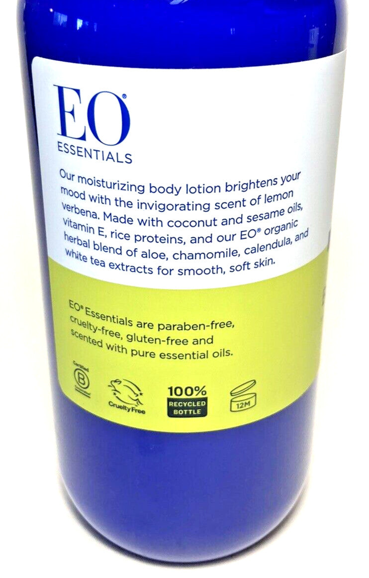 (2 Pk) EO Essential Oils - LEMON VERBENA BODY LOTION 16 oz = 8