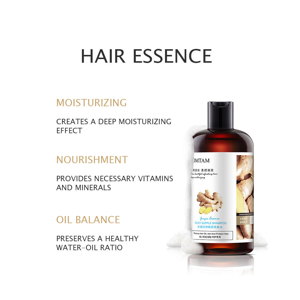 JOMTAM Silky Supple Shampoo Hair Oil Ginger Essence Natural Extract
