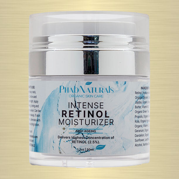 Retinol Moisturizer with Hyaluronic Acid - Anti-Aging Day & Night Cream 2.5%