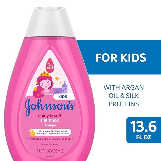 Johnson's Baby Shiny & Soft Tear-Free Kids' Shampoo with Argan Oil