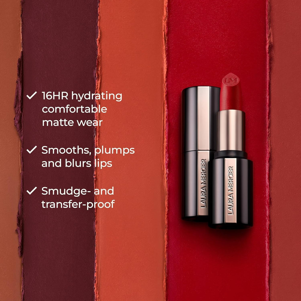 Matte Lipstick Long Wear Lip Color - Flame Challis