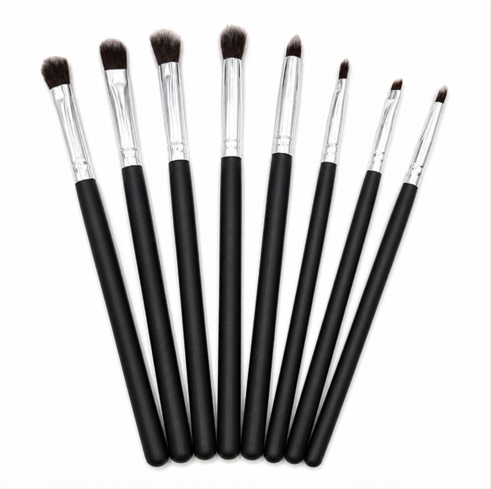 8-Piece Eye Makeup Brush Set for Eyeshadow Blending & Detailing - Travel Friendly