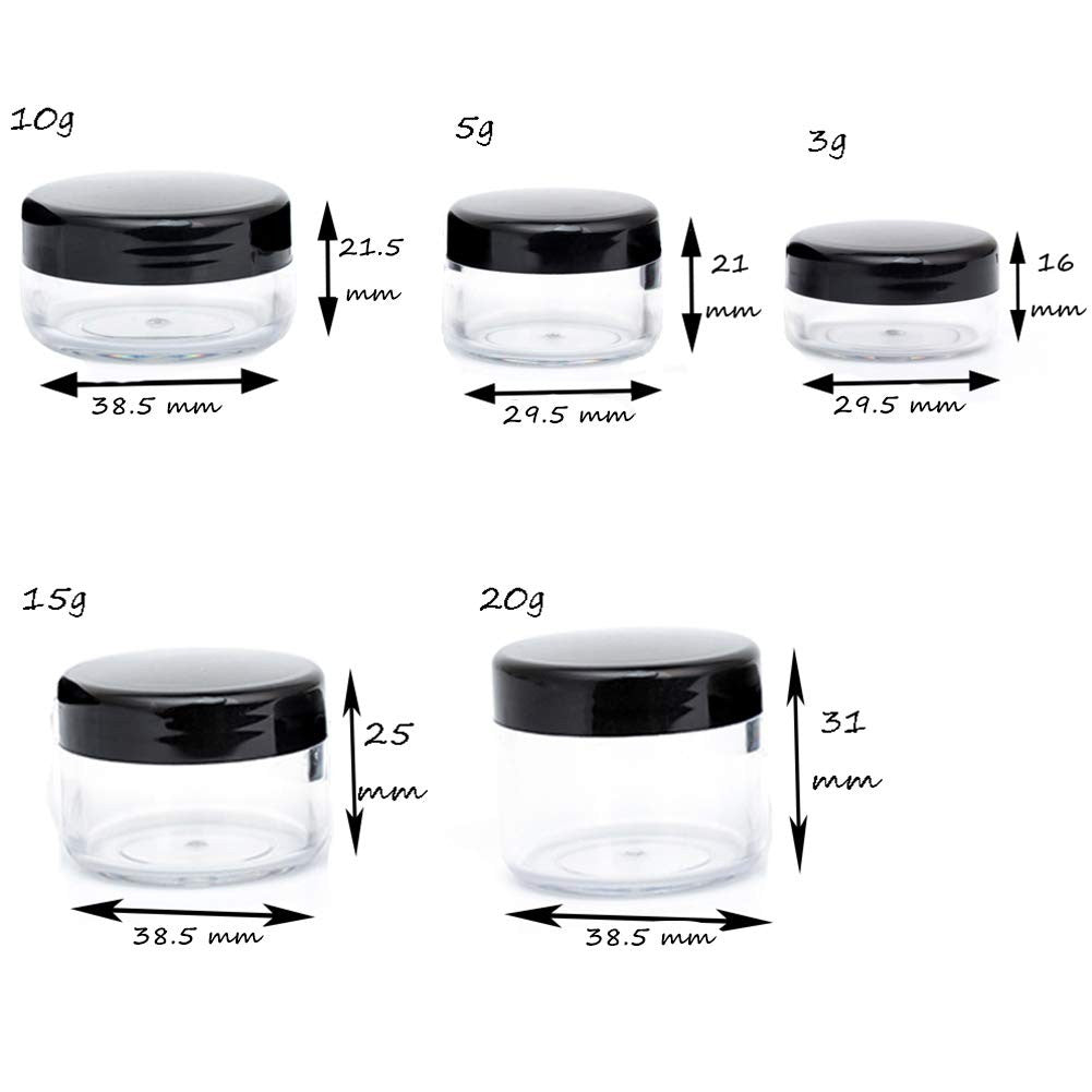 5g Cosmetic Containers Set - 50pcs Mini Storage Jars for Makeup & Skincare