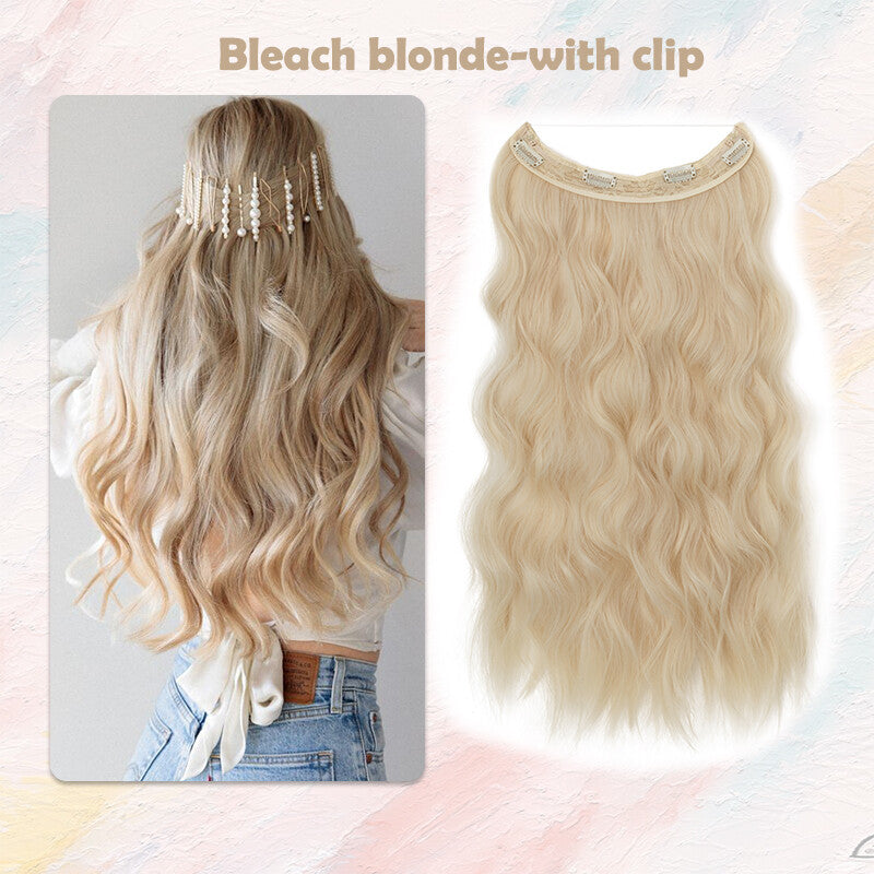 Hair Extensions with Elastic Band & Miracle Ring - Thick, Real Hair