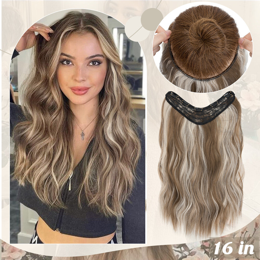 V-Shape & U-Part Clip-In Hair Extensions - Full Head Highlight, Multiple Lengths & Colors
